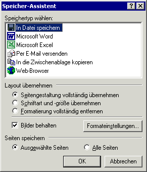 Speicher-Assistent